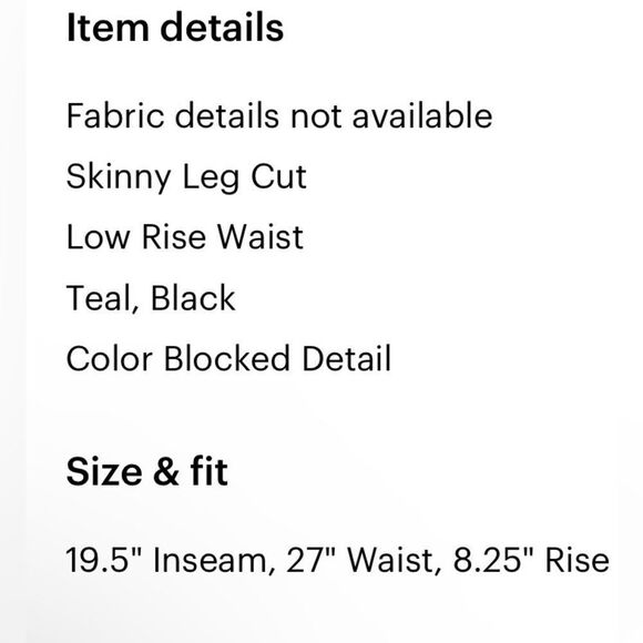 Lululemon mint green and black cropped leggings - Picture 6 of 6